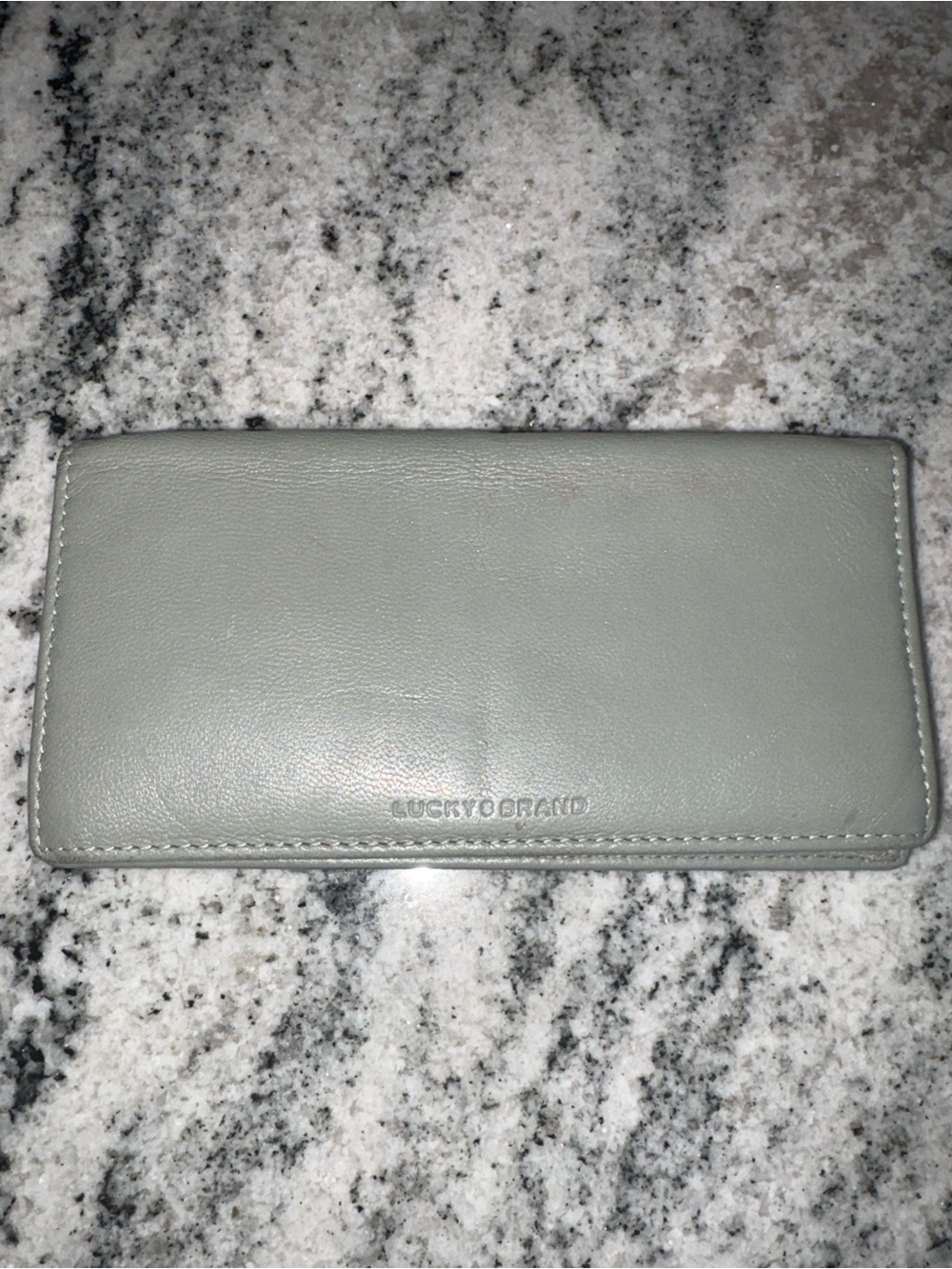 Lucky Brand Light Sage Leather Wallet